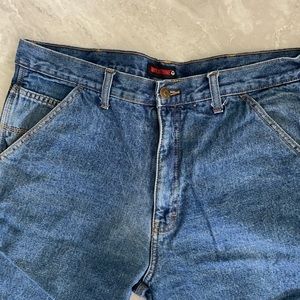 Wolverine brand flannel carpenter style lined jeans